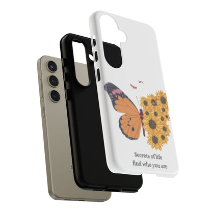 Butterfly & Sunflower Phone Case - "Secrets of Life" Design