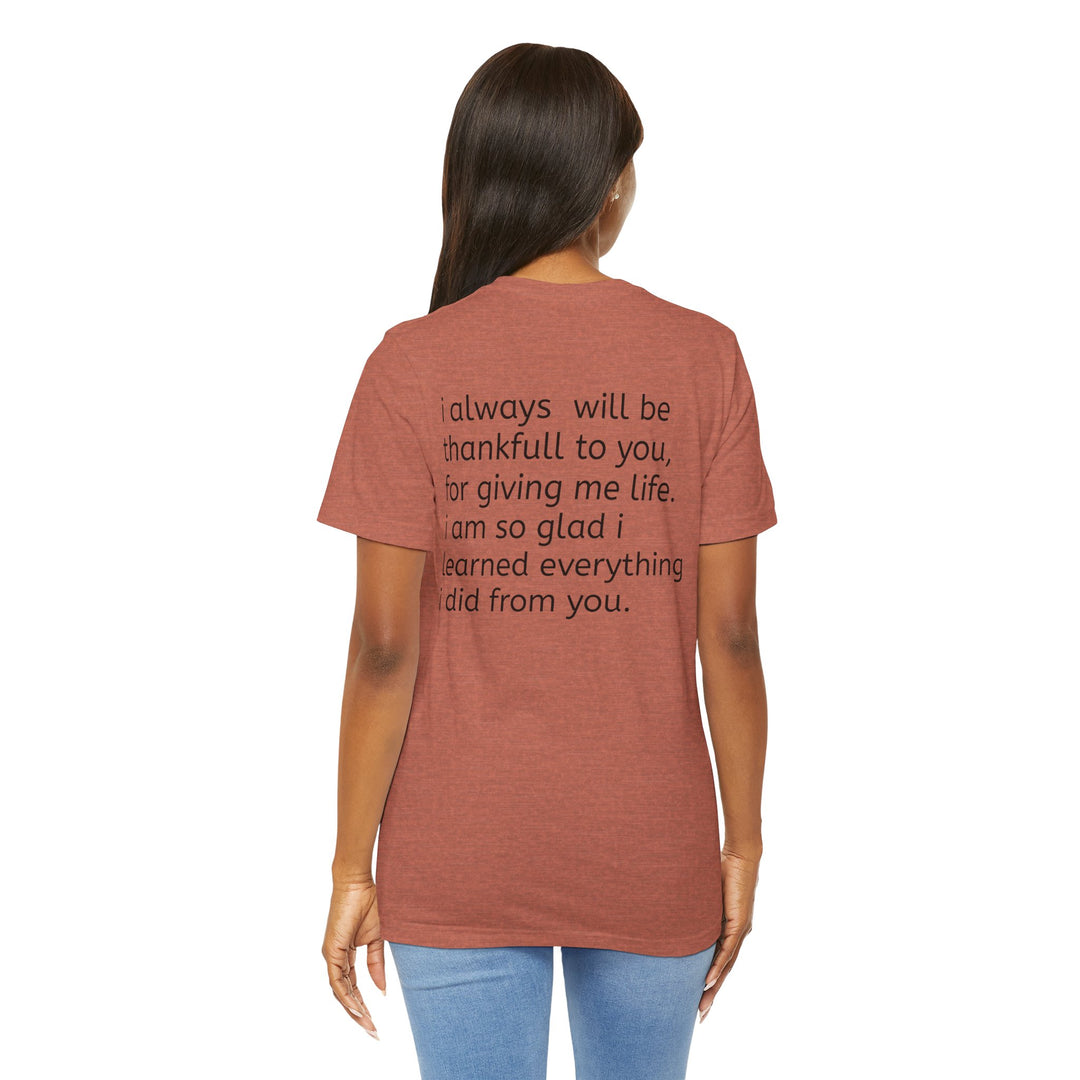 Love You Mom Short Sleeve Tee - Thankful Gift for Mother's Day