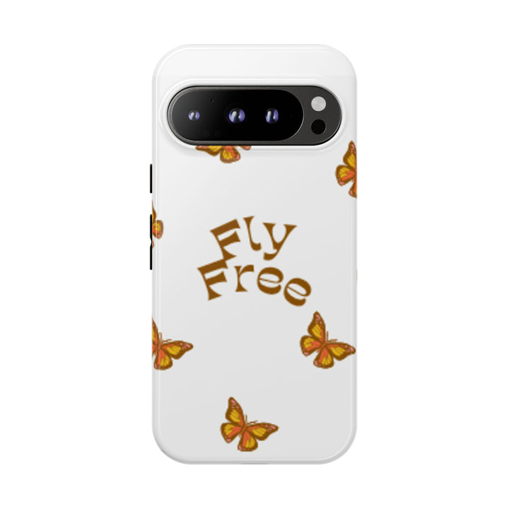 Stylish Phone Case | 'Fly Free' Butterfly Design | Unique Tough Cases