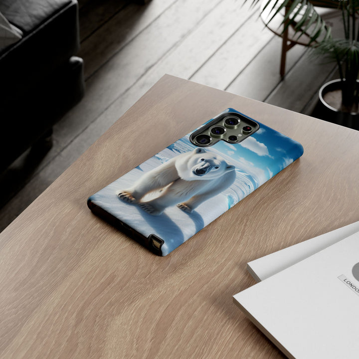 Polar Bear Tough Phone Case - Durable Protector with Arctic Design