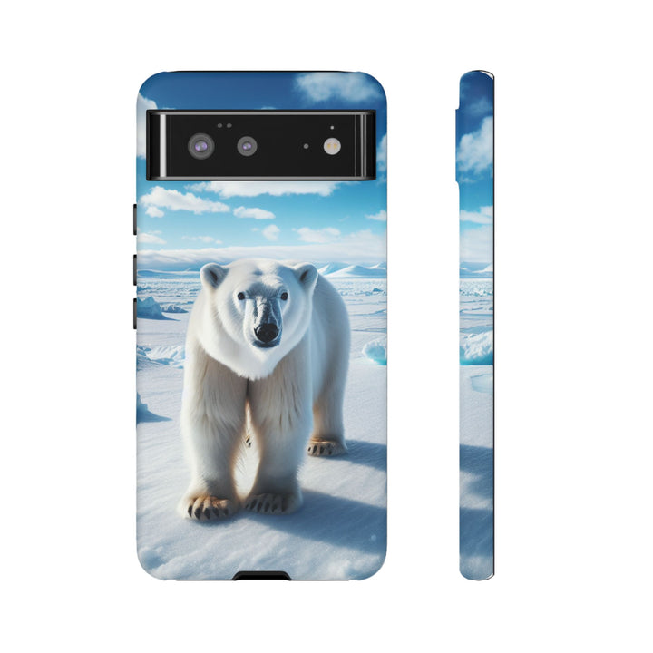 Polar Bear Tough Phone Case - Durable Protector with Arctic Design