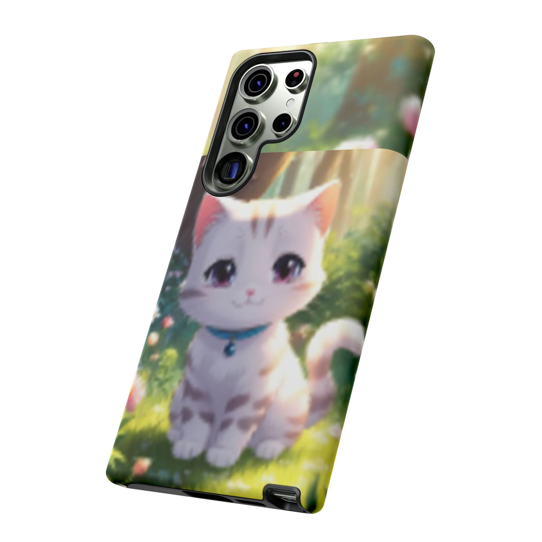 Cute Ai Cat Phone Case - Tough Protection with Floral Design for Cat Lovers