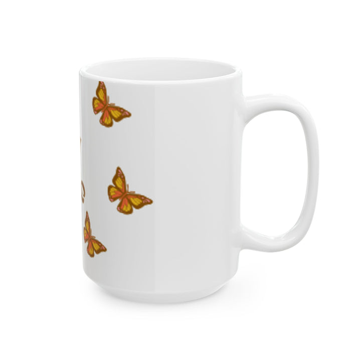 Butterfly 'Fly Free' Ceramic Mug - Inspiring Drinkware for Nature Lovers