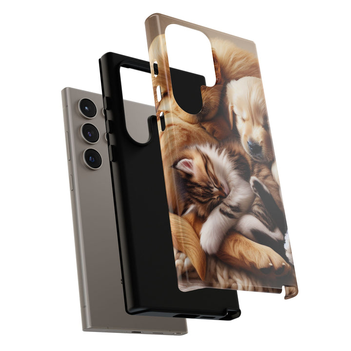 Cute Pets Phone Case - Adorable Dog and Cat Design for Animal Lovers