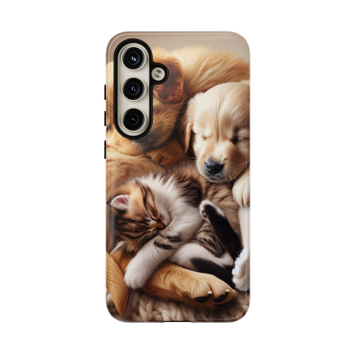 Cute Pets Phone Case - Adorable Dog and Cat Design for Animal Lovers