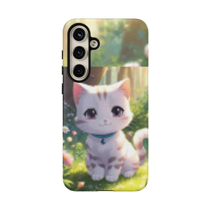 Cute Ai Cat Phone Case - Tough Protection with Floral Design for Cat Lovers