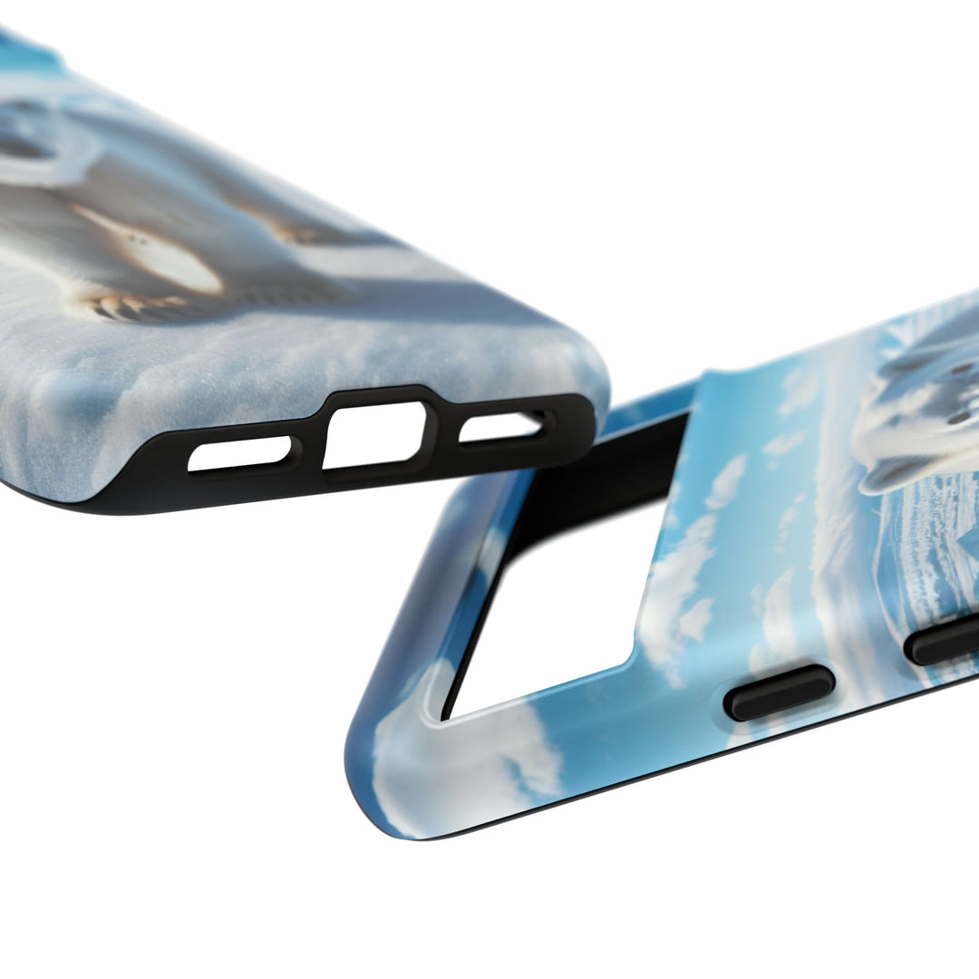 Polar Bear Tough Phone Case - Durable Protector with Arctic Design