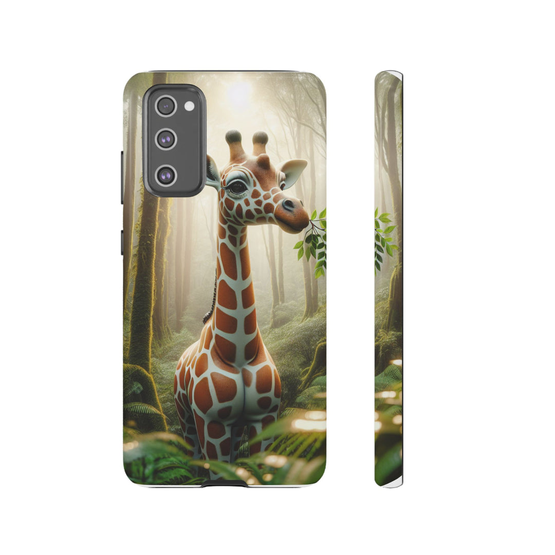 Giraffe Tough Phone Case - Cute Animal Design for Nature Lovers