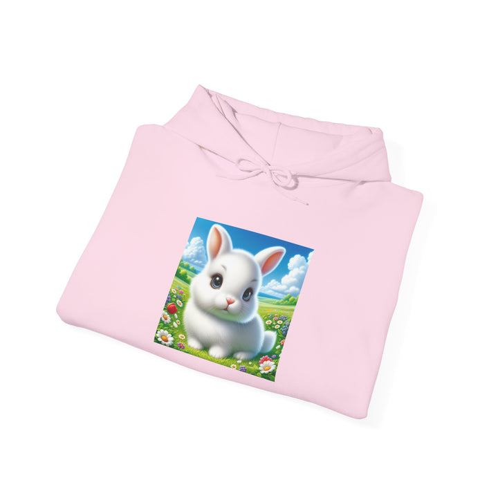 Cute Bunny Hooded Sweatshirt for Animal Lovers, Cozy Apparel for Spring, Easter Gift, Gift for Kids, Casual Wear