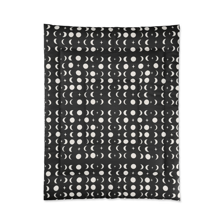 Elegant Moon Phases Comforter, Cozy Blanket for Home Decor, Bedroom Accessories, Celestial Gift, All-Season Quilt