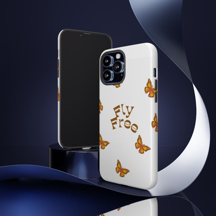 Stylish Phone Case | 'Fly Free' Butterfly Design | Unique Tough Cases