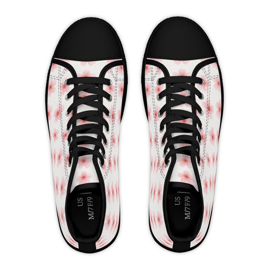Floral Women's High Top Sneakers - Stylish Comfort for Everyday Wear