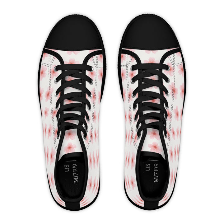 Floral Women's High Top Sneakers - Stylish Comfort for Everyday Wear