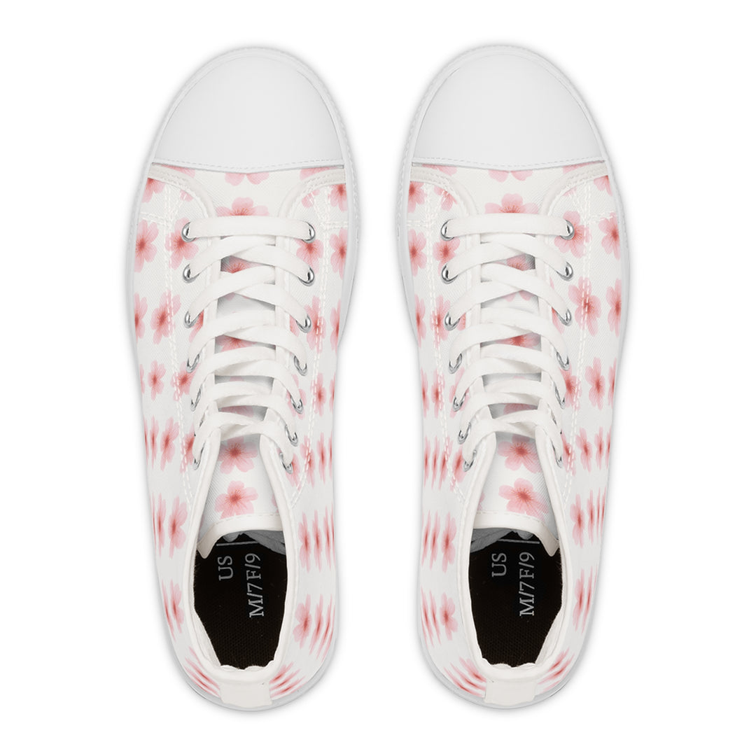Floral Women's High Top Sneakers - Stylish Comfort for Everyday Wear