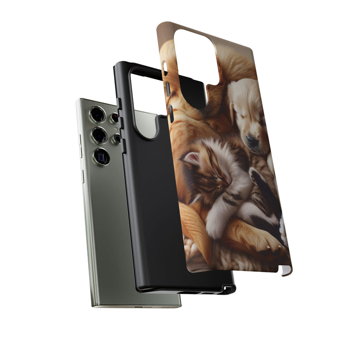 Cute Pets Phone Case - Adorable Dog and Cat Design for Animal Lovers