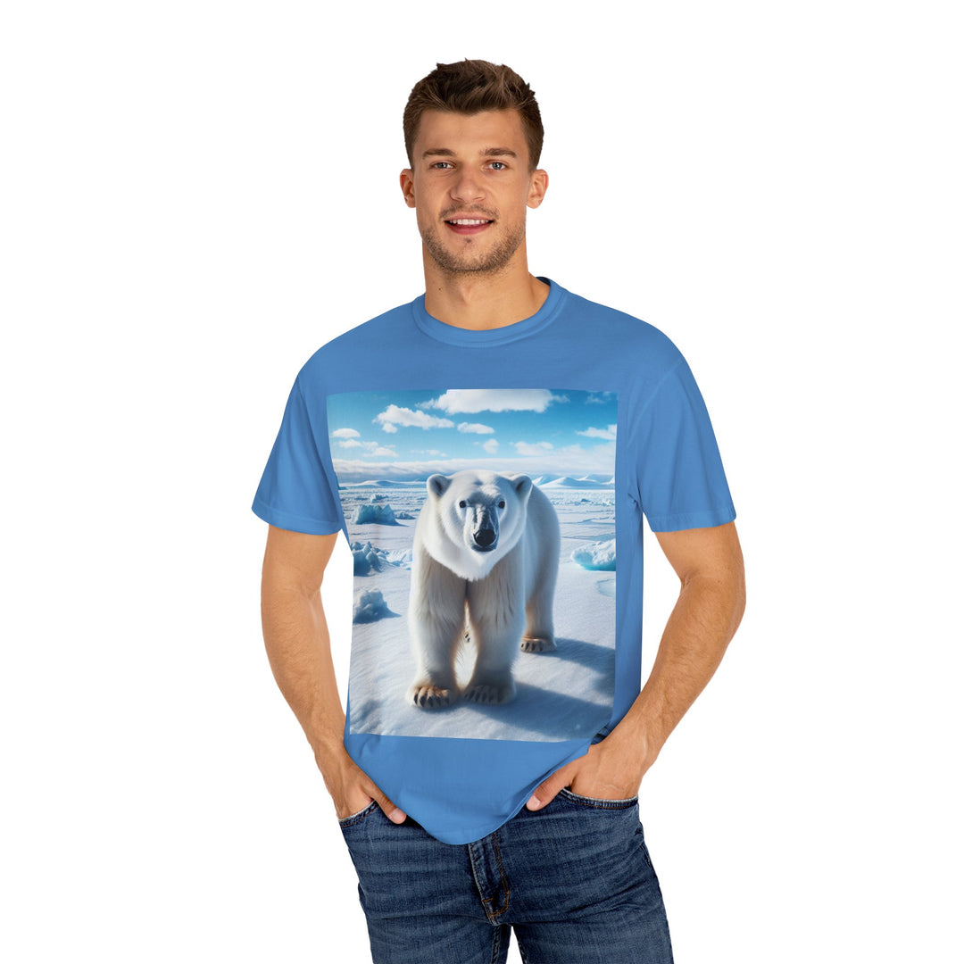 Polar Bear Graphic Unisex Garment-Dyed T-Shirt