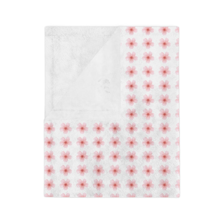 Cozy Velveteen Microfiber Blanket with Floral Design - Perfect for Home Decor and Gift Giving