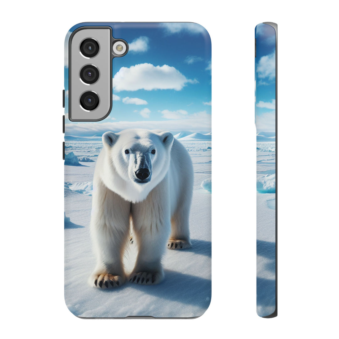 Polar Bear Tough Phone Case - Durable Protector with Arctic Design
