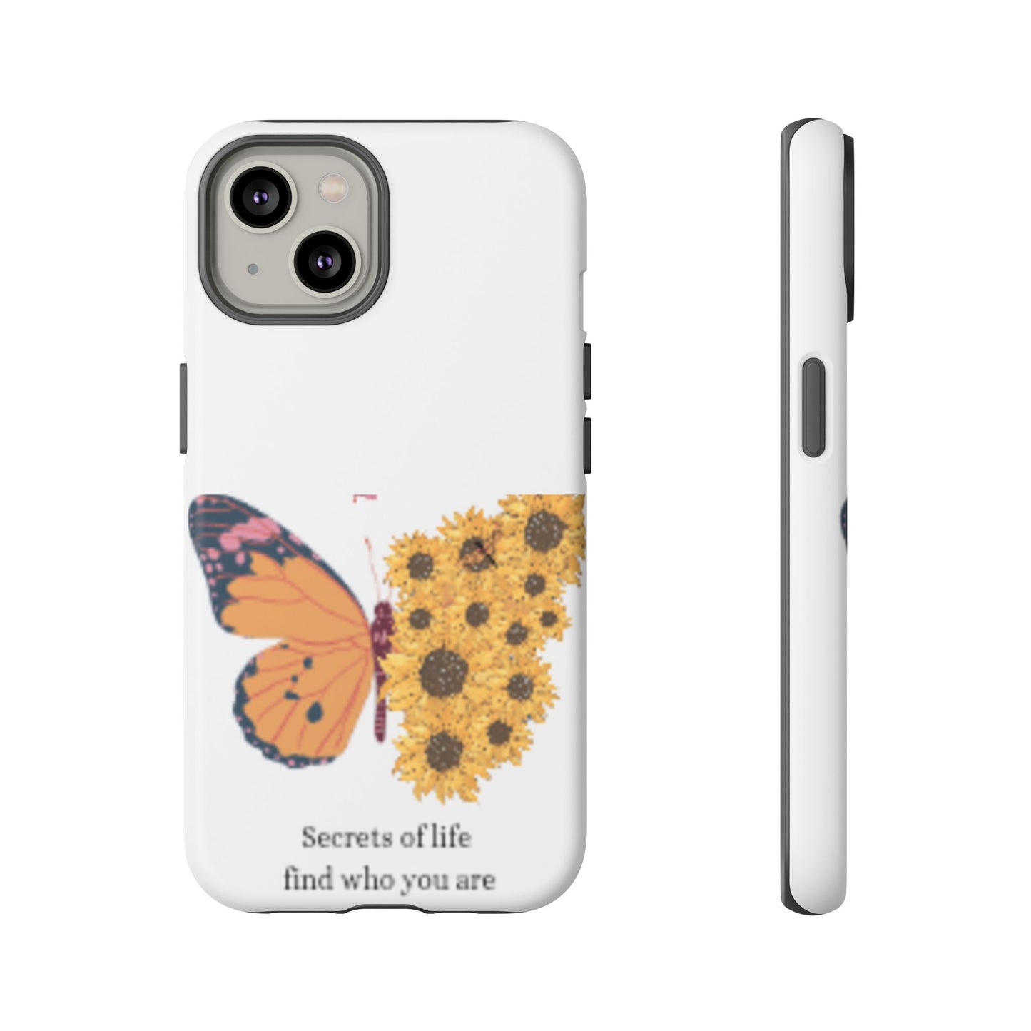 Butterfly & Sunflower Phone Case - "Secrets of Life" Design