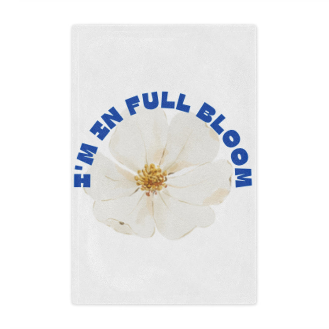 I'm In Full Bloom Minky Blanket - Cozy Floral Throw for Home, Gifts & Celebrations