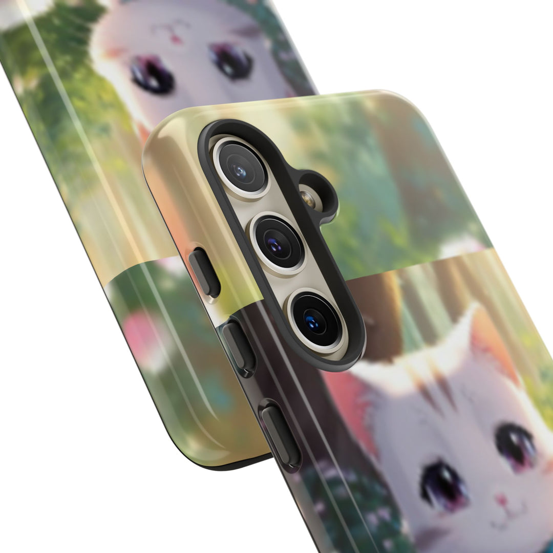 Cute Ai Cat Phone Case - Tough Protection with Floral Design for Cat Lovers