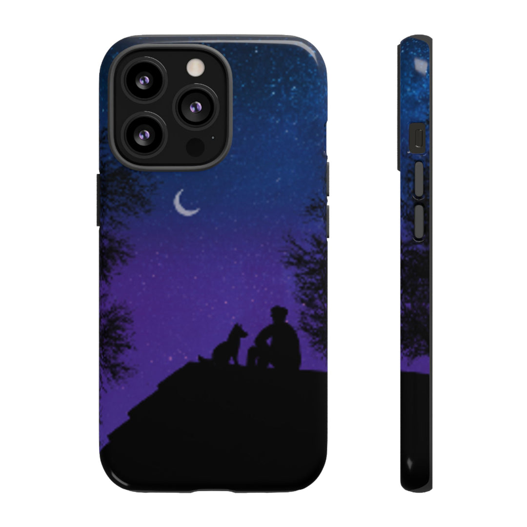 Starry Night Phone Case for Dog Lovers