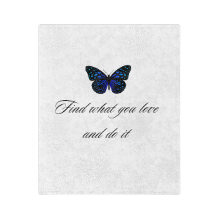 Inspirational Butterfly Microfiber Blanket – Cozy Velveteen Throw for Home Decor and Gifts