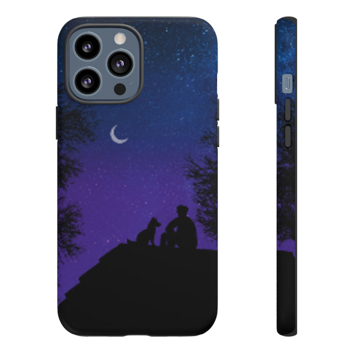 Starry Night Phone Case for Dog Lovers