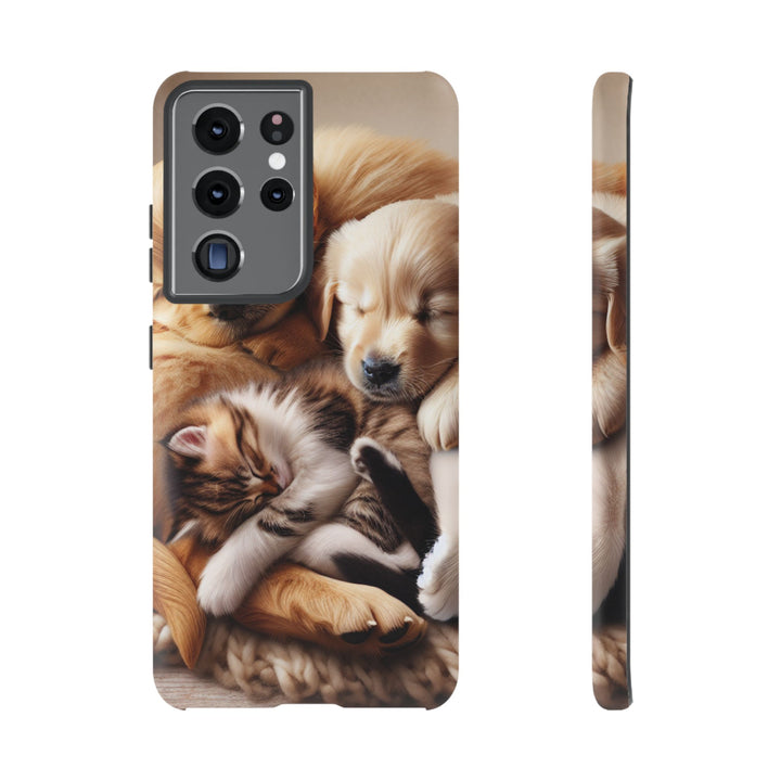 Cute Pets Phone Case - Adorable Dog and Cat Design for Animal Lovers
