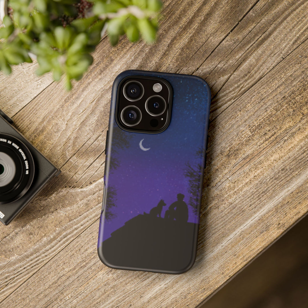Starry Night Phone Case for Dog Lovers