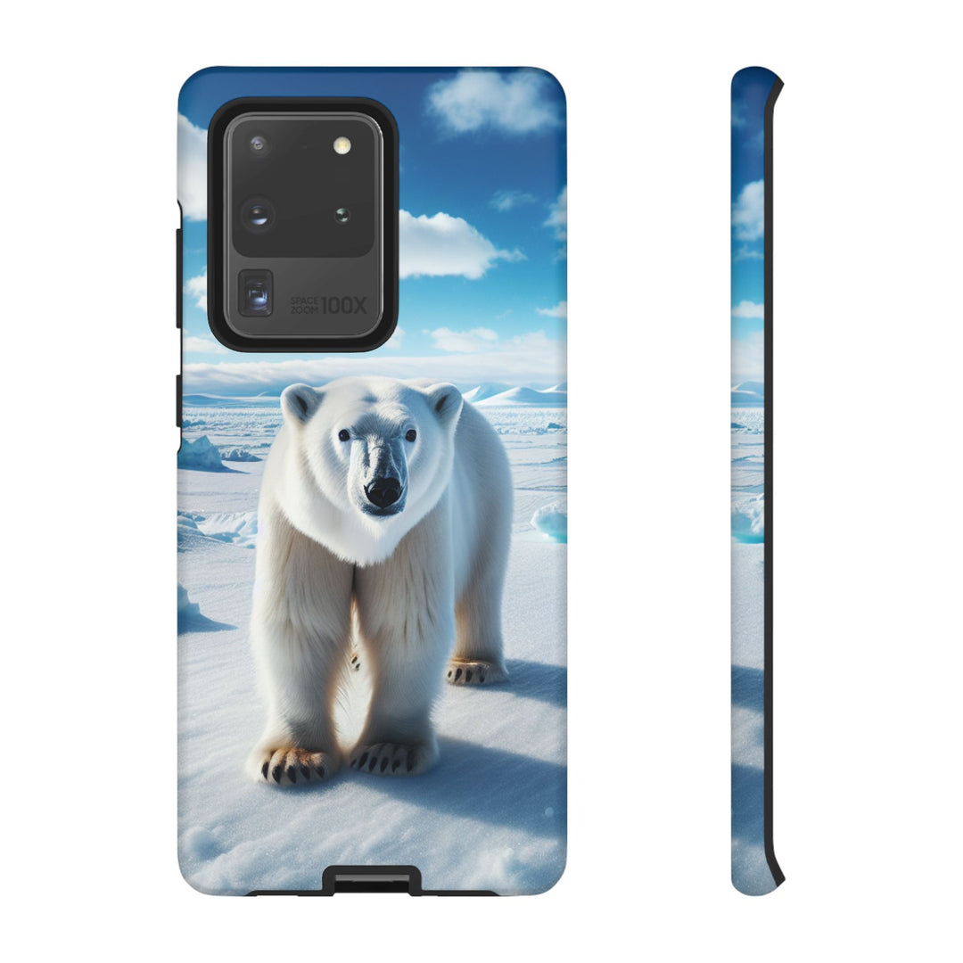 Polar Bear Tough Phone Case - Durable Protector with Arctic Design