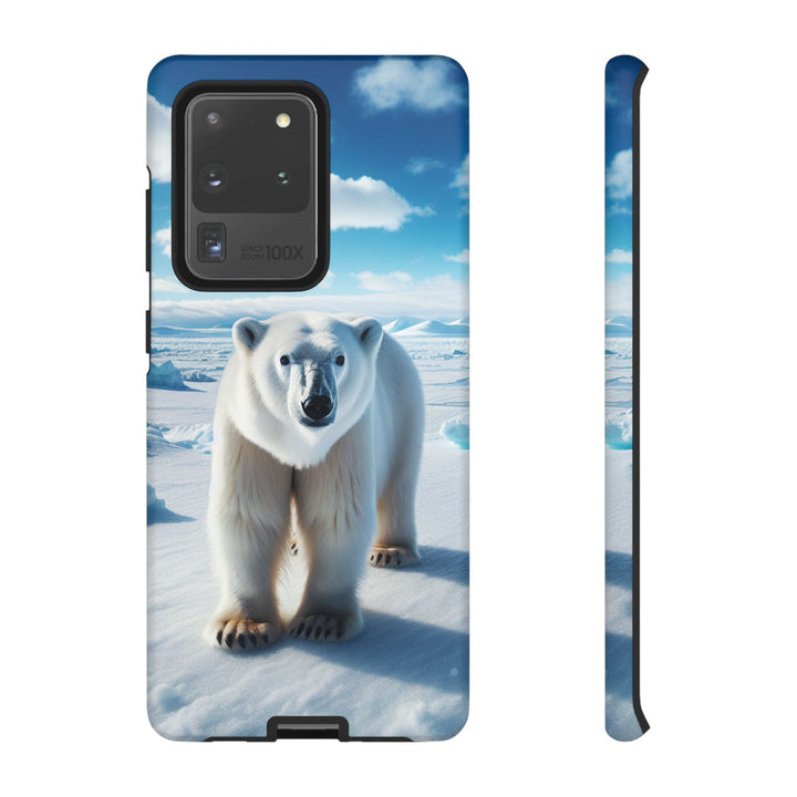 Polar Bear Tough Phone Case - Durable Protector with Arctic Design