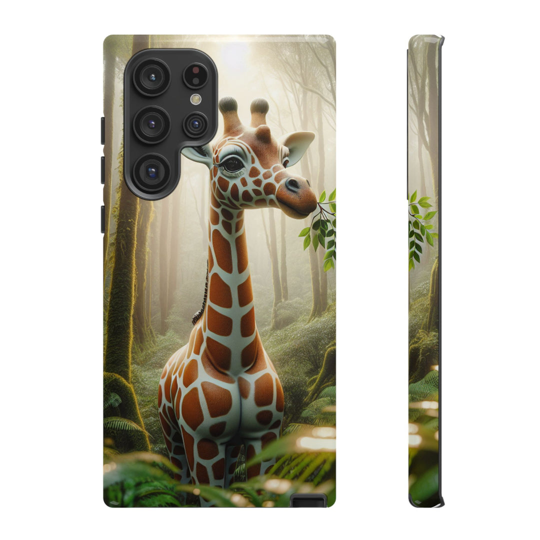 Giraffe Tough Phone Case - Cute Animal Design for Nature Lovers