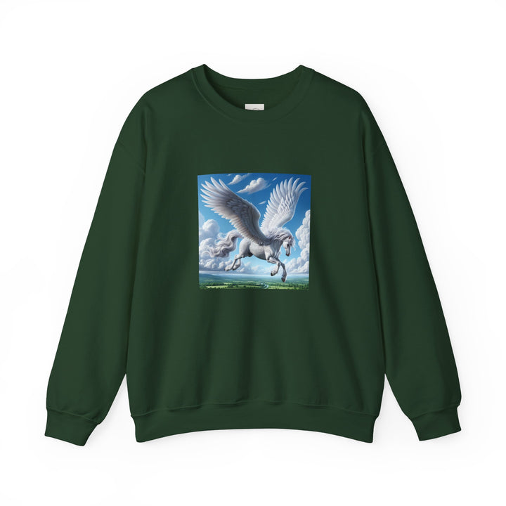 Majestic Pegasus Crewneck Sweatshirt – Cozy Fantasy Gift, Unicorn Lovers Apparel, Magical Sweatshirt, Dreamy Gifts, Casual Trendy Wear