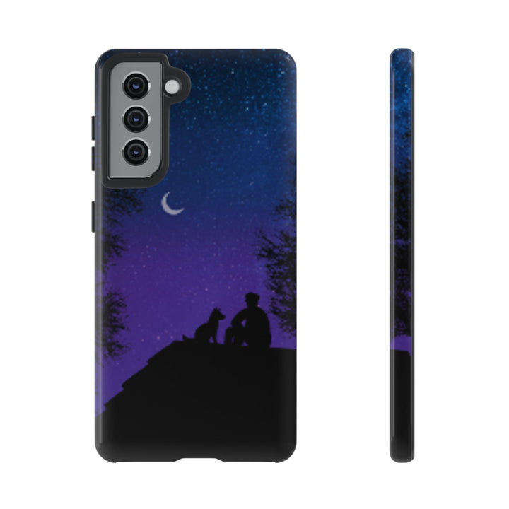 Starry Night Phone Case for Dog Lovers