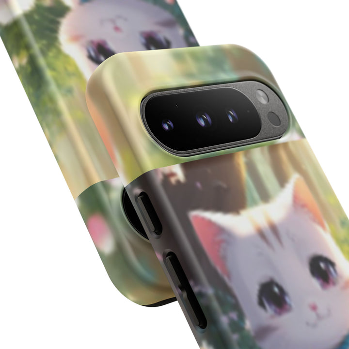 Cute Ai Cat Phone Case - Tough Protection with Floral Design for Cat Lovers