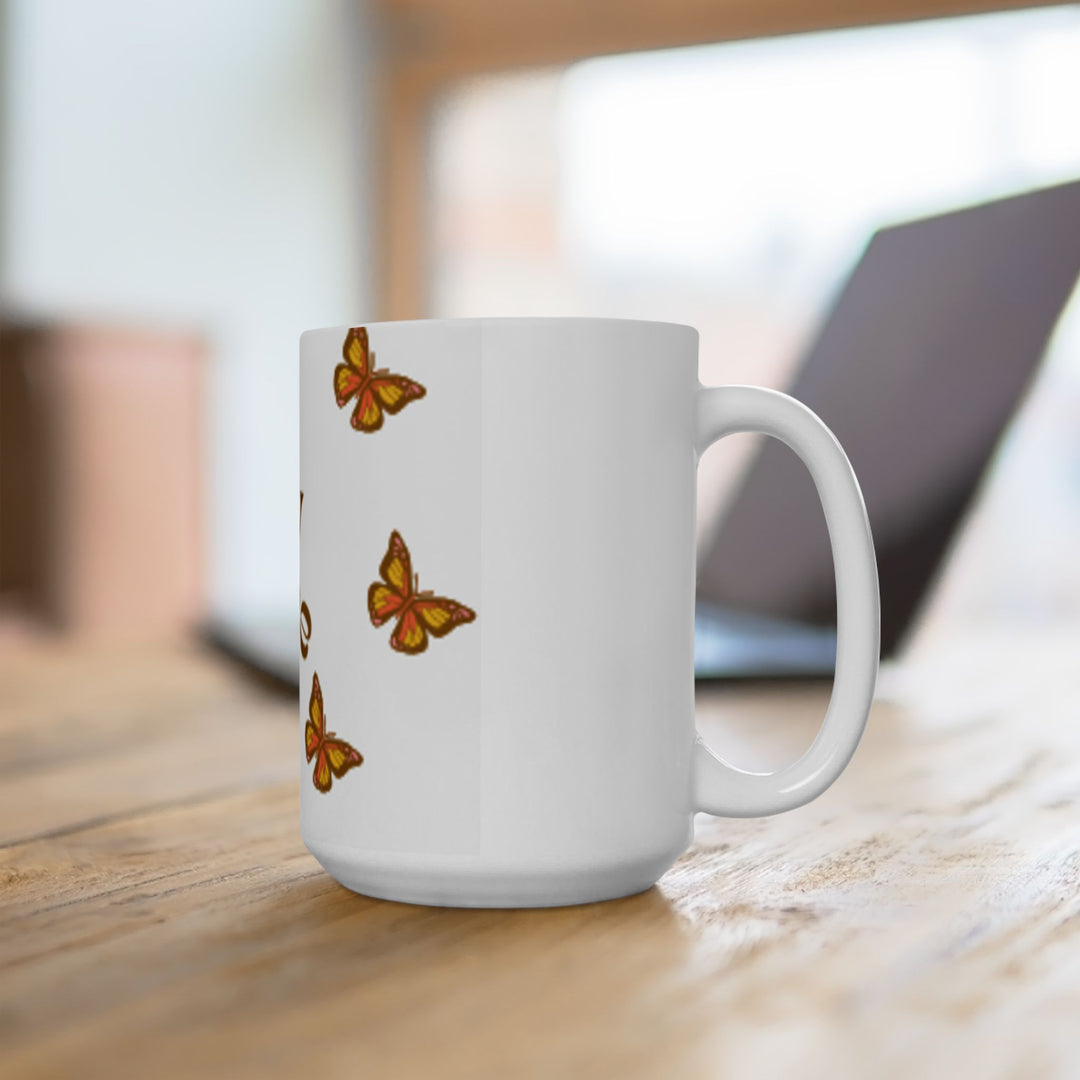 Butterfly 'Fly Free' Ceramic Mug - Inspiring Drinkware for Nature Lovers