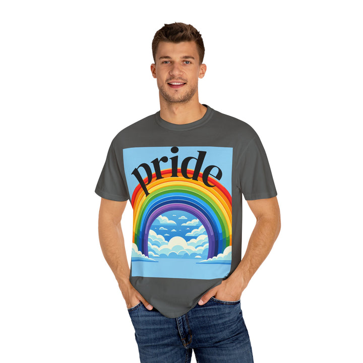 Pride Rainbow T-Shirt | Unisex Garment-Dyed Tee | LGBTQ+ Style, Casual Wear, Gift for Pride Month, Summer Fashion
