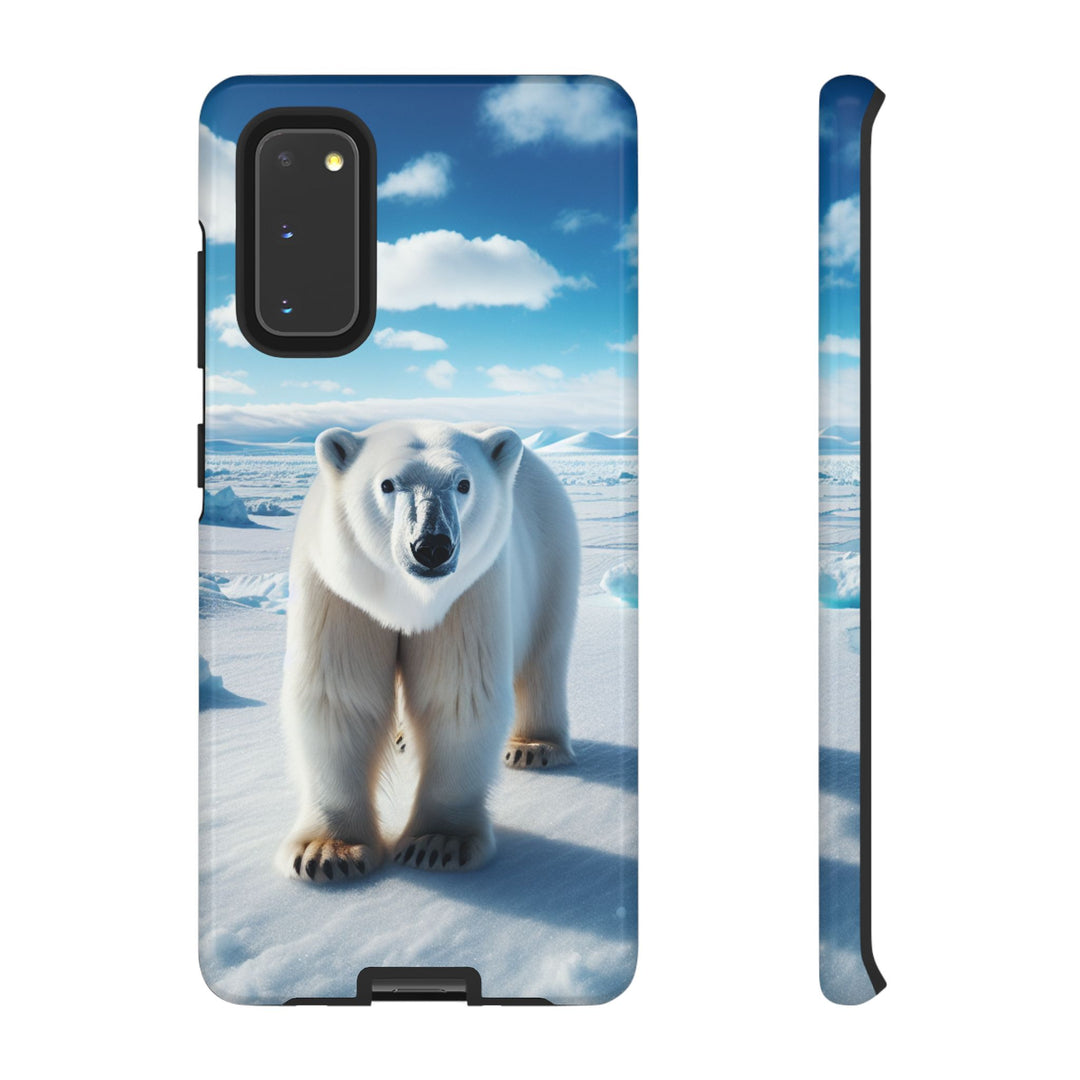 Polar Bear Tough Phone Case - Durable Protector with Arctic Design
