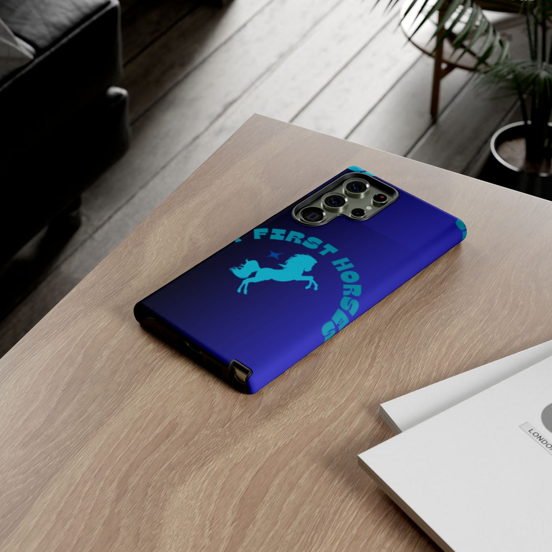 But First Horses Phone Case – Durable Tough Case for Horse Lovers
