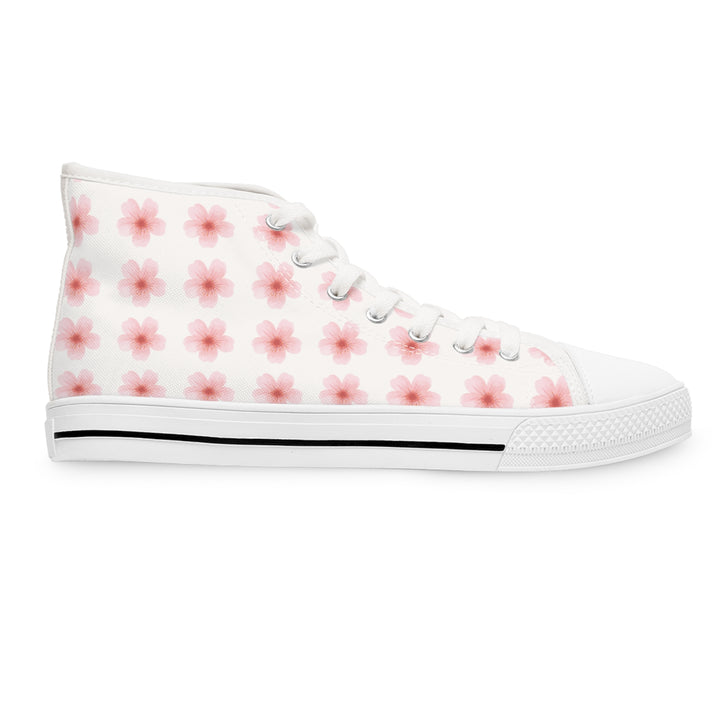 Floral Women's High Top Sneakers - Stylish Comfort for Everyday Wear