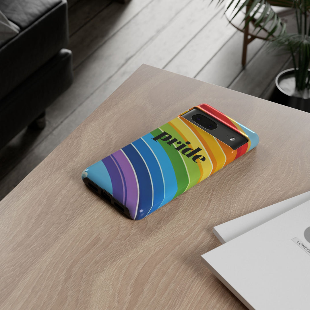 Pride Phone Case - Rainbow Gradient, LGBTQ+ Accessory, Colorful Phone Cover, Unique Gift for Pride Month, Phone Protection