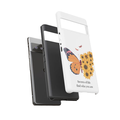 Butterfly & Sunflower Phone Case - "Secrets of Life" Design