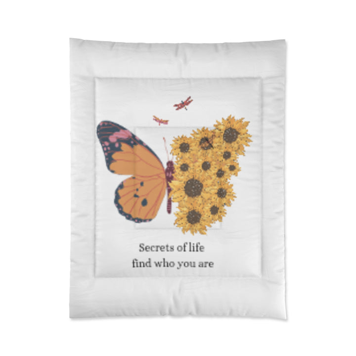 Butterfly Inspirational Comforter