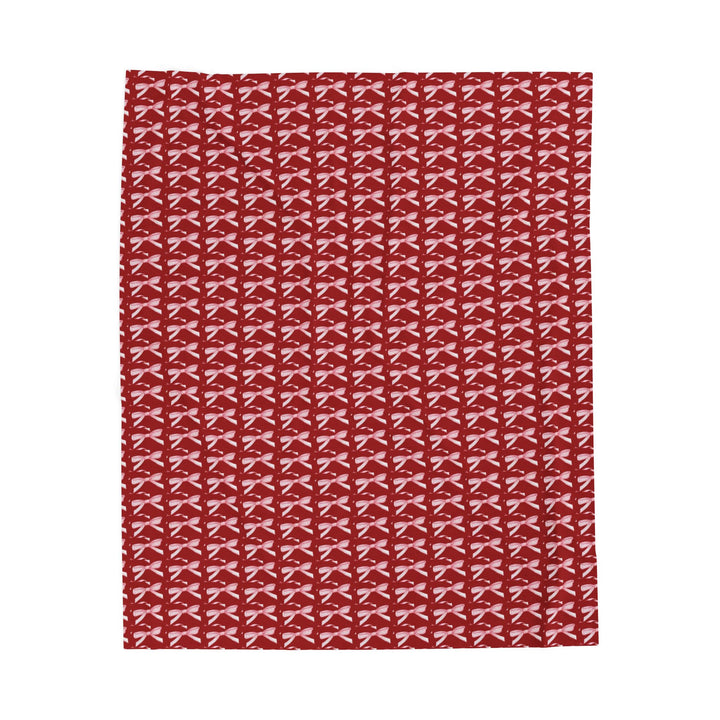 Cozy Velveteen Plush Blanket - Luxurious Warmth for Home & Holidays