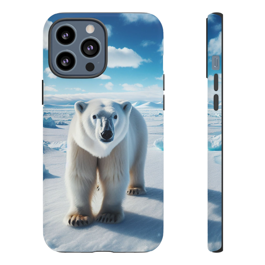 Polar Bear Tough Phone Case - Durable Protector with Arctic Design