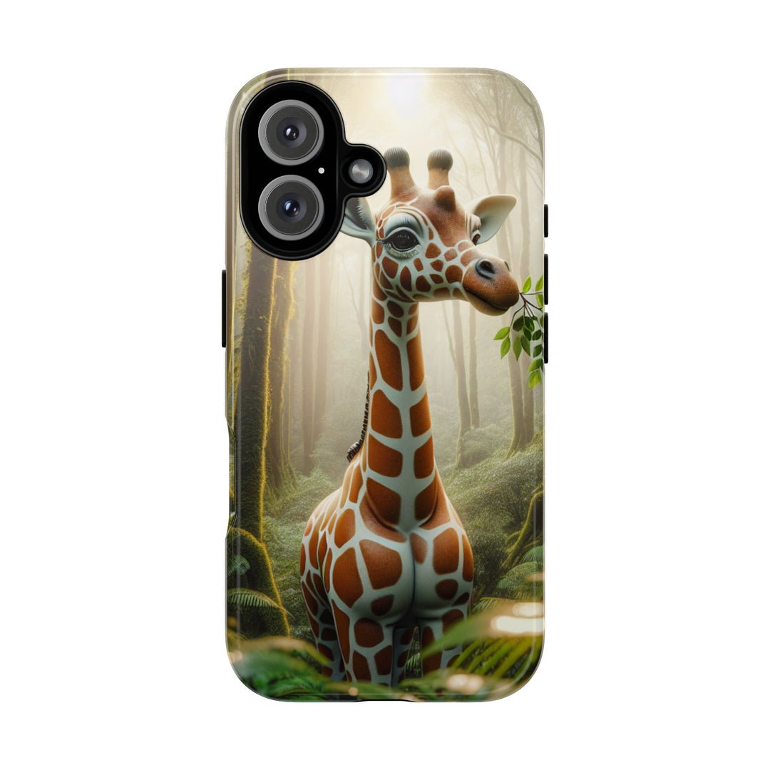Giraffe Tough Phone Case - Cute Animal Design for Nature Lovers