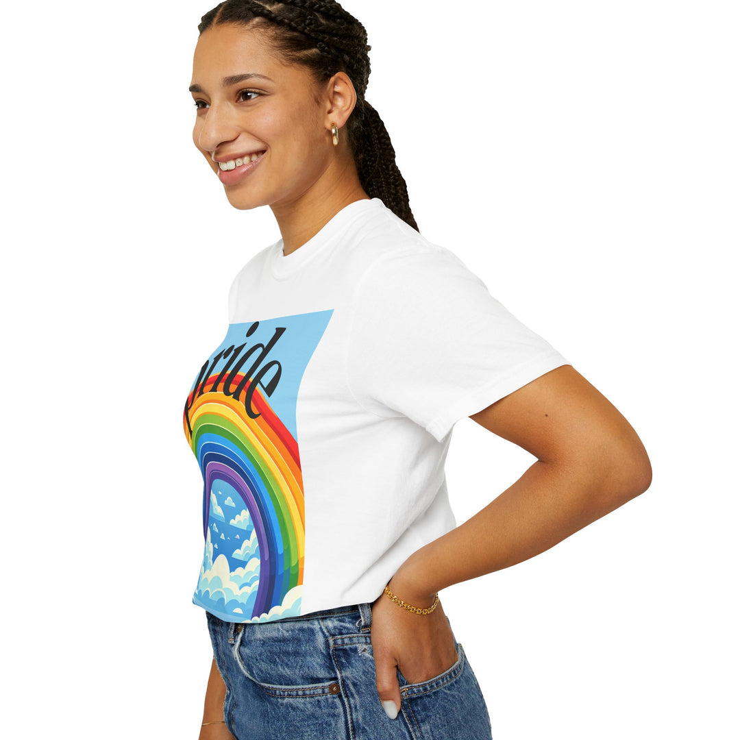 Pride Rainbow T-Shirt | Unisex Garment-Dyed Tee | LGBTQ+ Style, Casual Wear, Gift for Pride Month, Summer Fashion