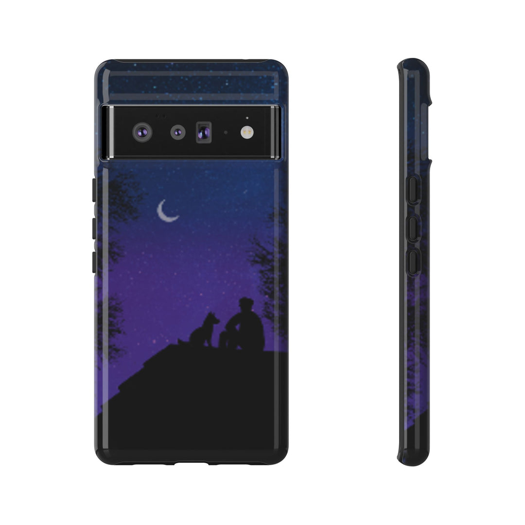 Starry Night Phone Case for Dog Lovers