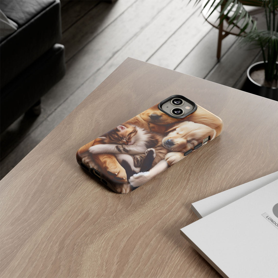 Cute Pets Phone Case - Adorable Dog and Cat Design for Animal Lovers